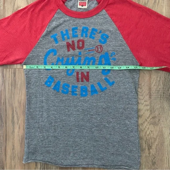 Red and Grey Baseball 3/4 Sleeve Raglan Tee - Picture 11 of 13